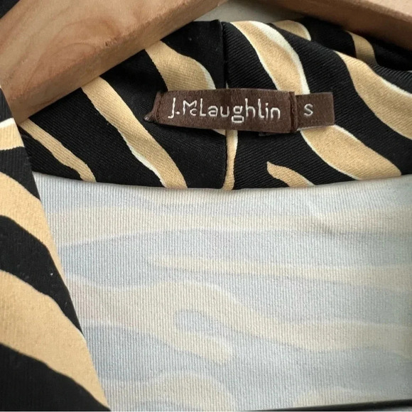 J MCLAUGHLIN 3/4 Sleeve Animal Print Catalina Cloth Panama Savannah DRESS Zebra - Picture 9 of 13